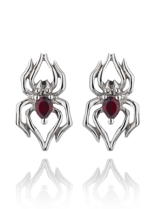 Anansi Mini Silver Earrings With Iolite