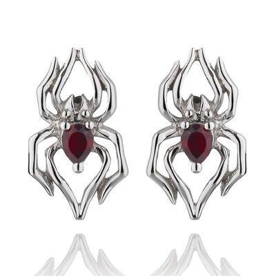 Anansi Mini Silver Earrings With Iolite