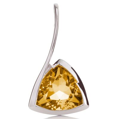 Amore Silver Pendant with Citrine - Omega18RD