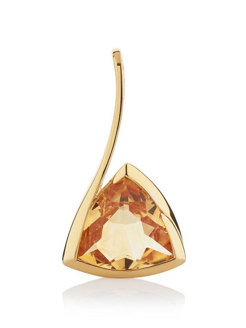 Amore Gold Pendant with Citrine - Without chain