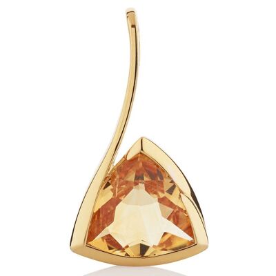 Amore Gold Pendant with Citrine - Without chain