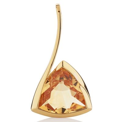 Amore Gold Pendant with Citrine - Omega18GP