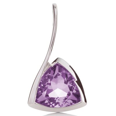 Amore Silver Pendant with Amethyst - Without chain