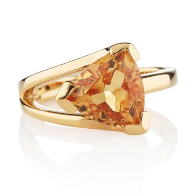 Valentine Gold Ring With Citrine