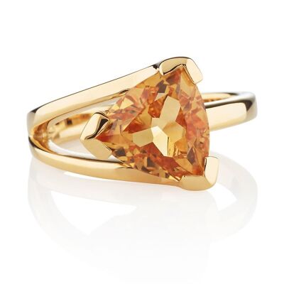 Valentine Gold Ring With Citrine