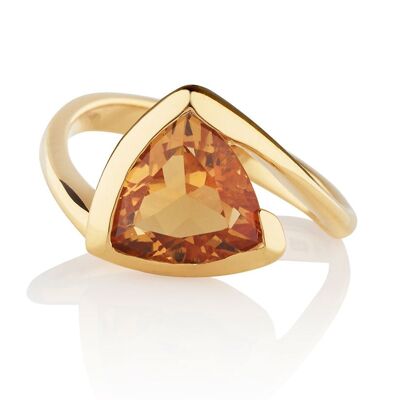 Amore Gold Ring With Citrine