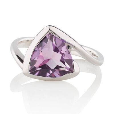 Amore Silver Ring with Amethyst