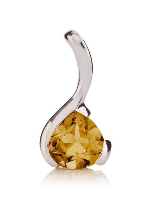 Sensual Silver pendant with Citrine - without chain