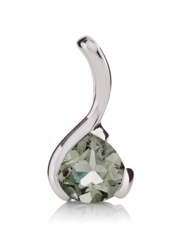 Pendentif sensuel en argent avec améthyste verte - sans chaîne 1