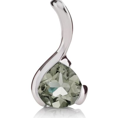 Sensual Silver pendant with Green Amethyst - without chain