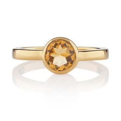 Bague Juliette en Or avec Citrine