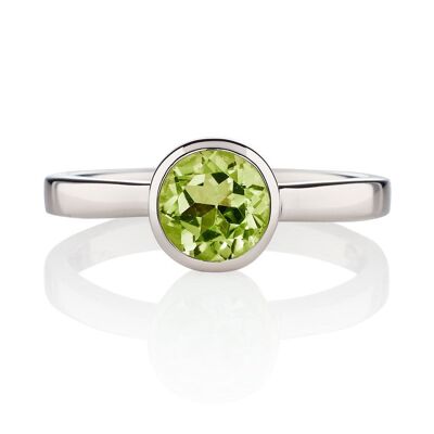 Juliet Silver Ring with Peridot