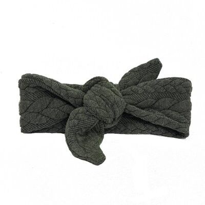 Bandeau bébé TIED Cable huntergreen