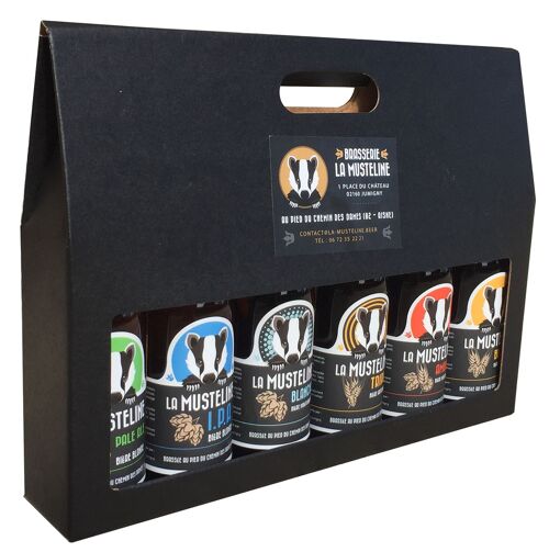 Coffret de 6 bières La Musteline – La gamme complète