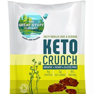 Keto Crunch - Sale Rosa Vaniglia Cioccolato E Mandorle - Confezione da 20