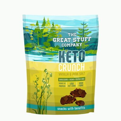 Keto Crunch - Sale rosa, vaniglia, cioccolato e mandorle (confezione da 10)