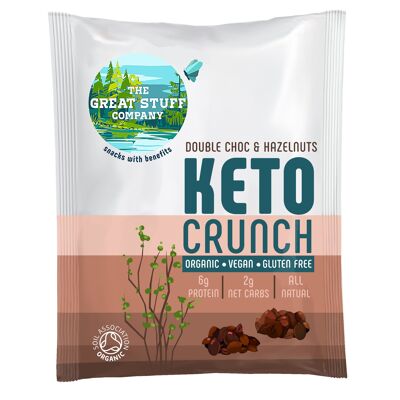 Keto Crunch - Double Choc & Noisettes - paquet de 20