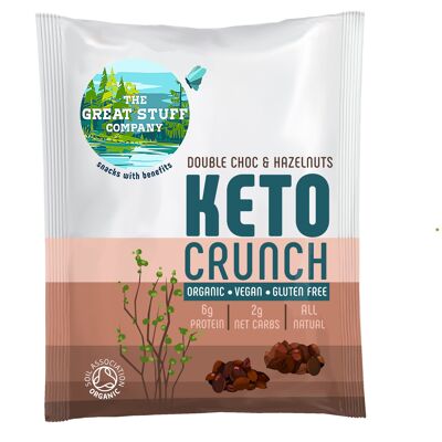 Keto Crunch - Double Choc & Noisettes - paquet de 20