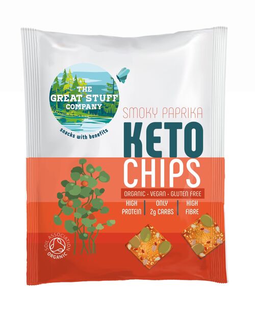 Keto Chips - Paprika fumé - paquet de 20