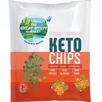 Keto Chips - Paprika fumé - pacchetto da 20