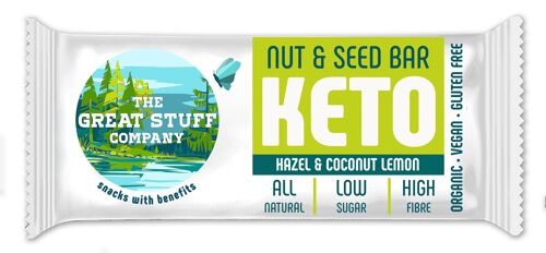 Baked Keto Bar - Hazel & Coconut Lemon (12 x 40g)