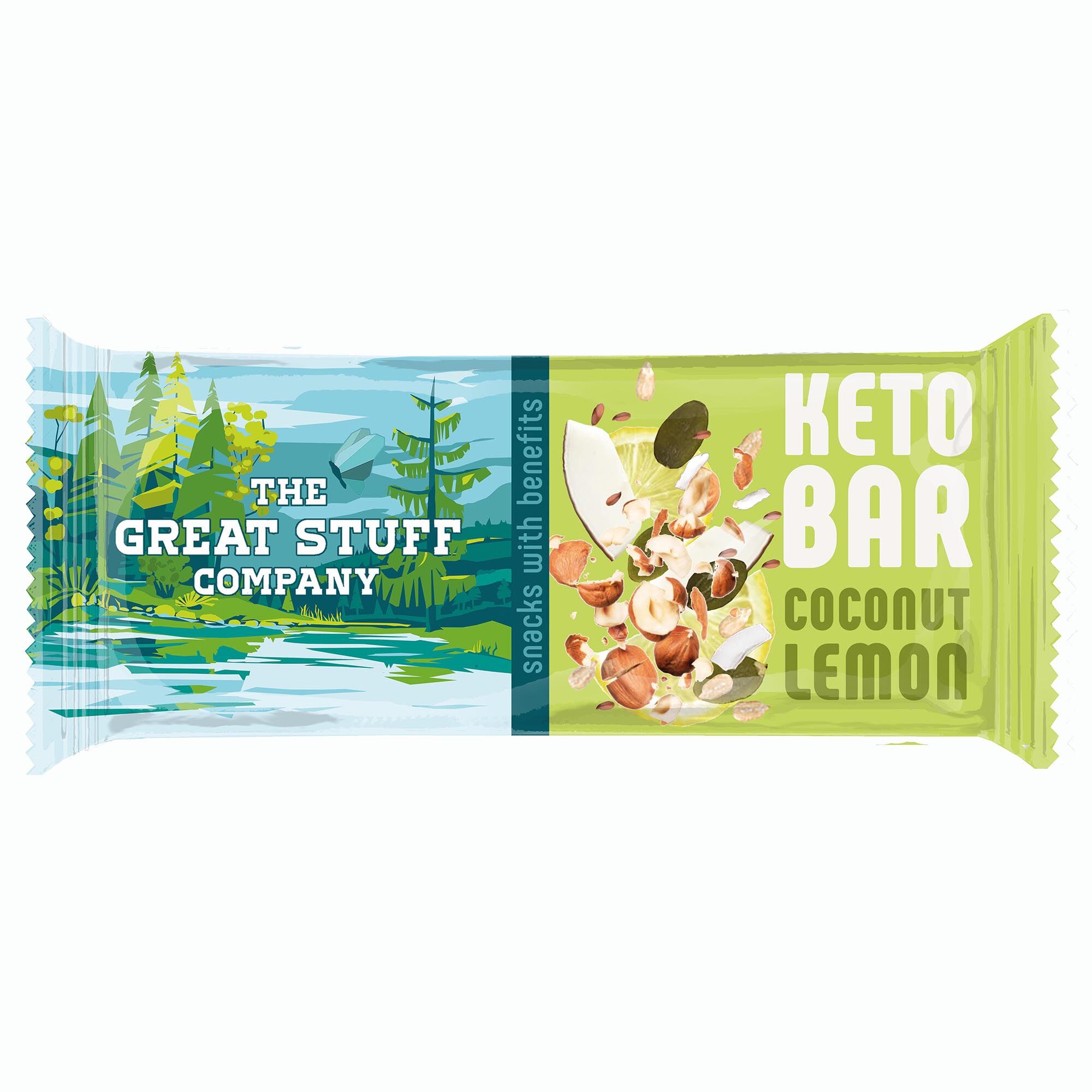 Baked Keto Bar - Hazel & Coconut Lemon (12 x 40g)