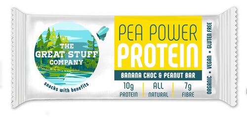 Pea Power Protein Bar - Banana Choc with Peanuts (16 x 40g)