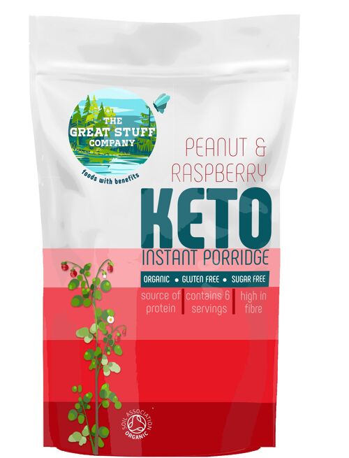 Keto Porridge - Peanut & Raspberry, case of 6 x 228g