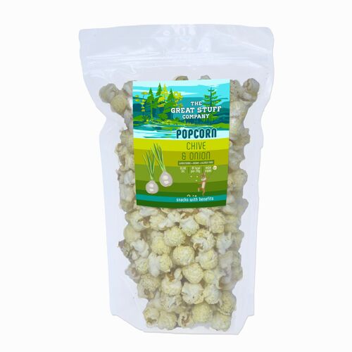 Salty Chives & Onion Popcorn (10 x 50g pouch)