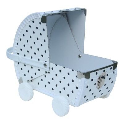 Play box Doll pram white/black