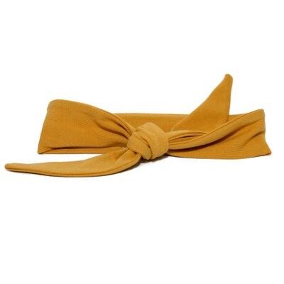 Baby hair band knotted uni ocher