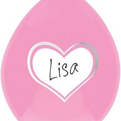 STAR/HEART Balloon Writable pink girl