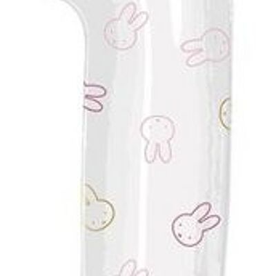 Foil balloon Miffy 1 year pink