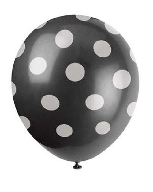 Balloons dot black/white