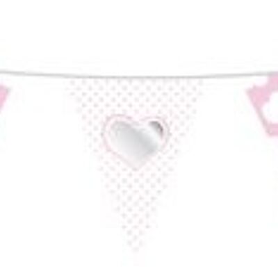 Bunting STAR/HEART pink