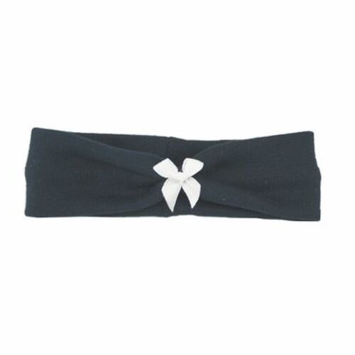 Babyhaarbandje strikje mini navy