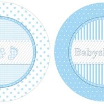 BABYSHOWER Plato azul claro