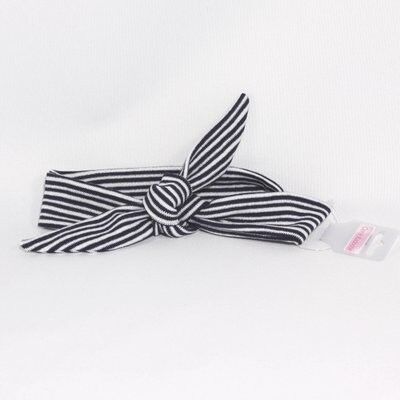 Baby hair band TIED navy striped