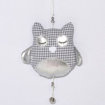 Deco pendant OWL gray