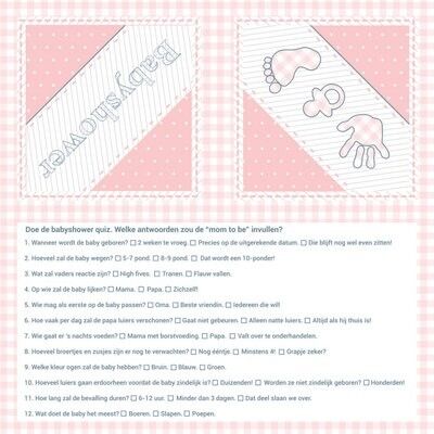 BABYSHOWER Napkin pink