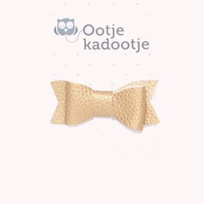 Alligator clip BOW gold