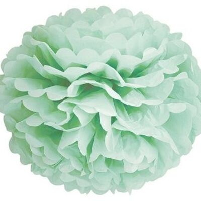 Confezione doppia di pompon menta