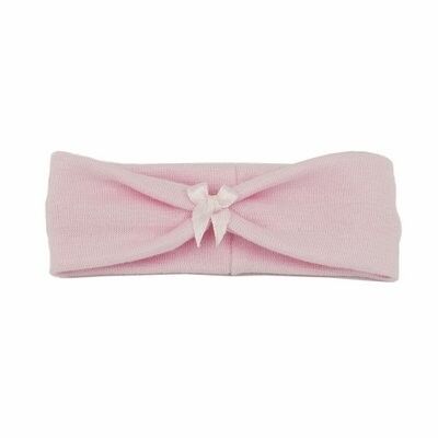 Bandeau bébé nœud mini rose clair