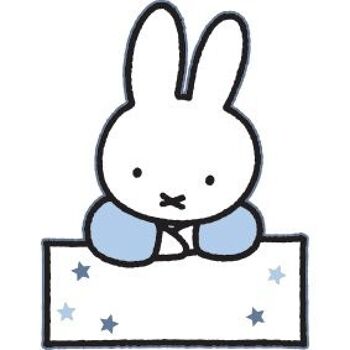 Bouclier de naissance avec garçon Miffy standard 1