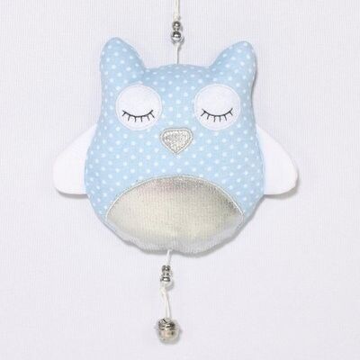 Deco pendant OWL light blue