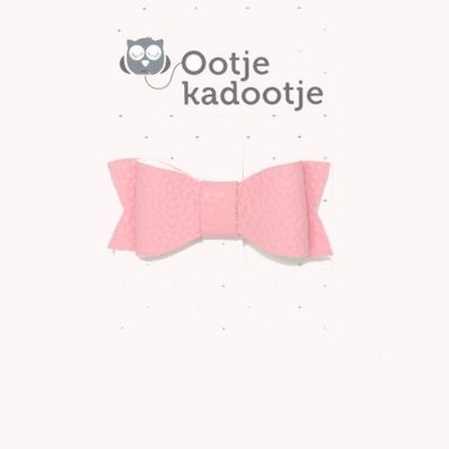 Alligator clip BOW pink