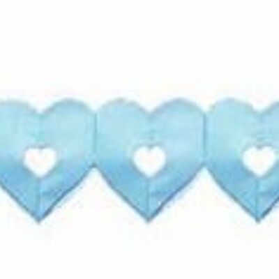 Garland Hearts blue