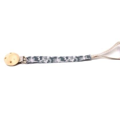 Attache-sucette Camouflage gris