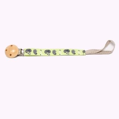 Pacifier ribbon Paisley mint