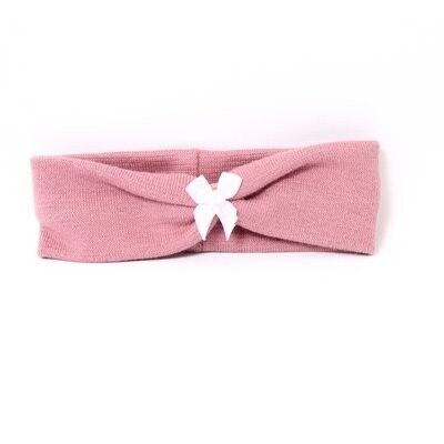 Baby hair band BOW old pink